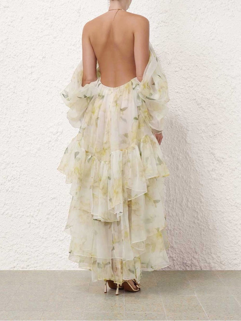 Zimmermann Harmony Gathered Midi Dress - Picture 3 of 7